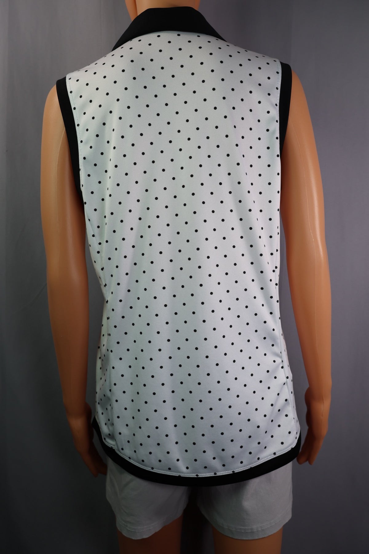 PGA Tour Top, Black/White, Size L - back