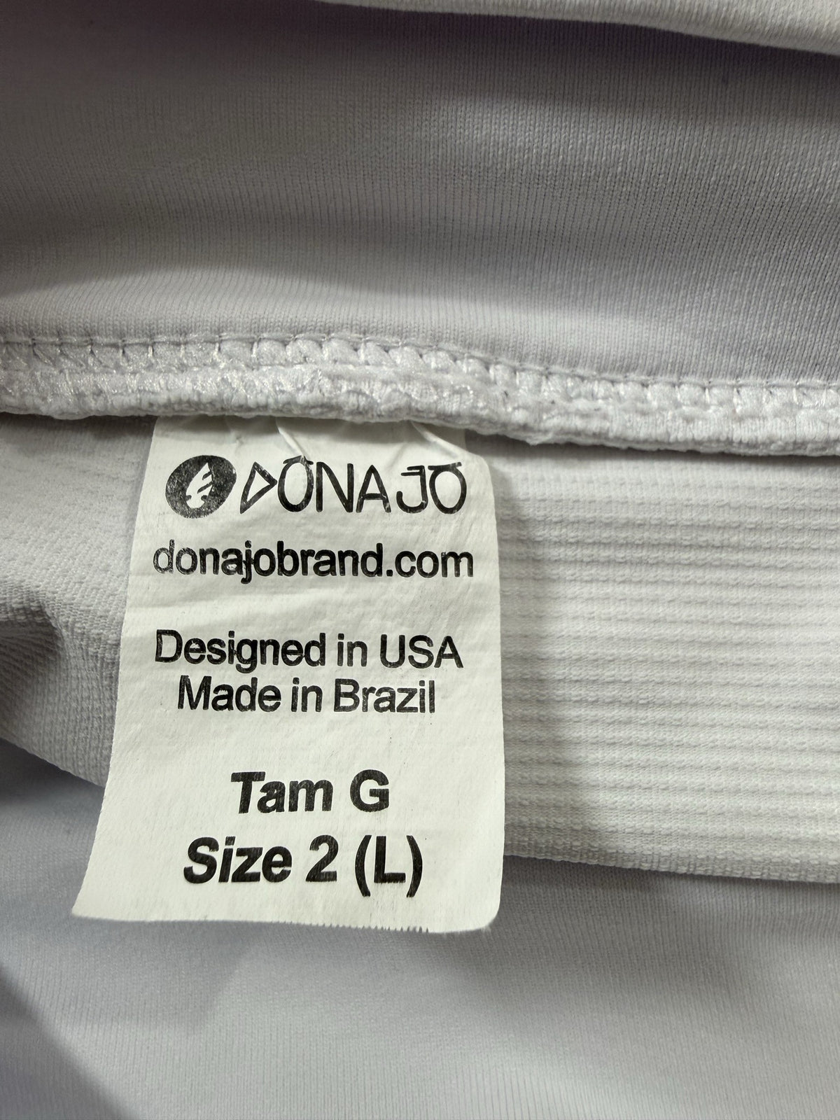 Donajo Skort brand and size label