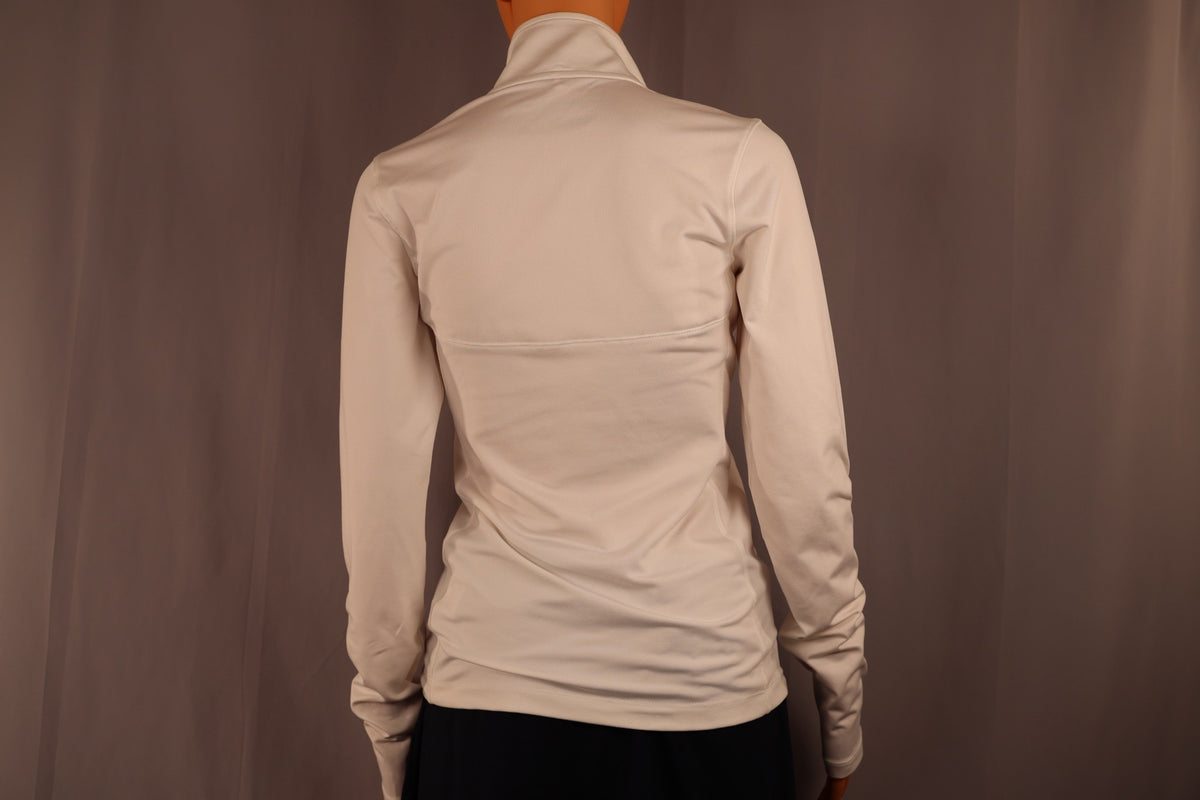 Nike Long-Sleeve Half-Zip, White, back