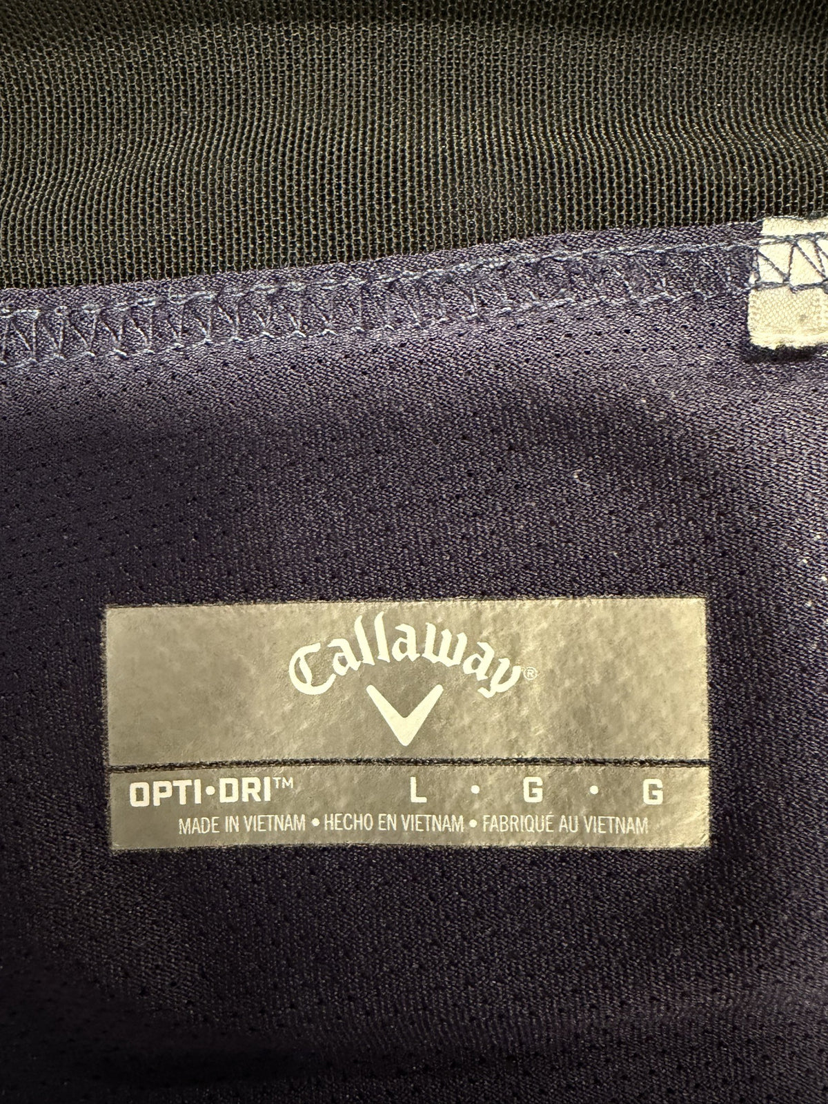 Callaway Skort Navy Teal Print - brand label
