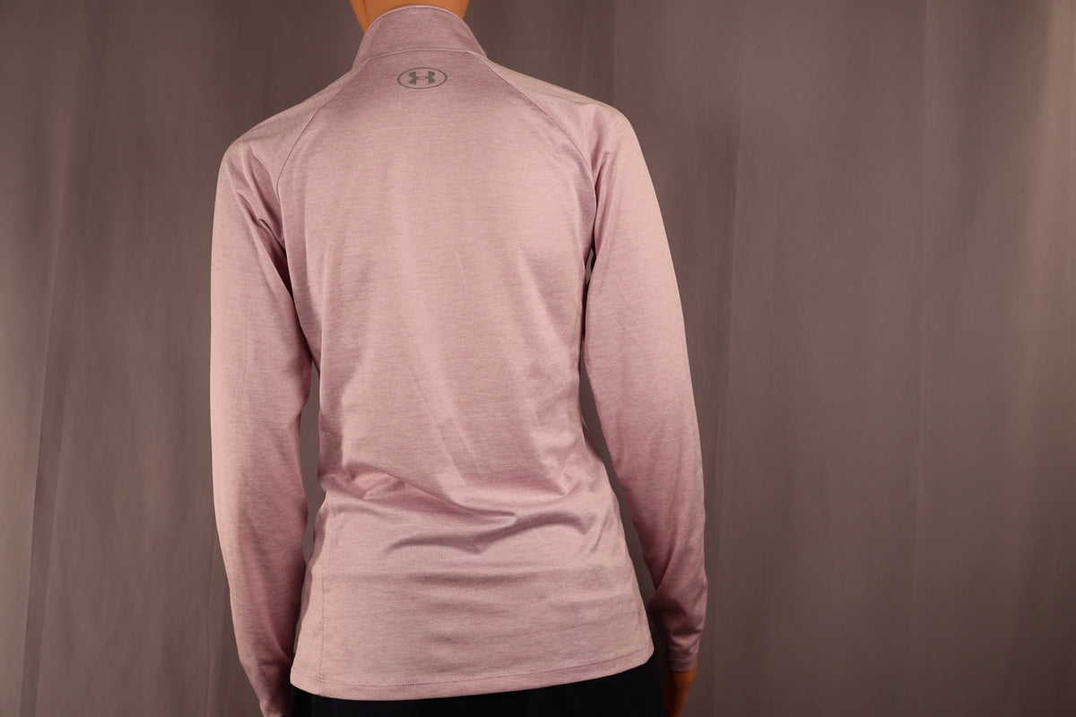 Under Armour Long-Sleeve Half-Zip, Pale Lavender Heather, back