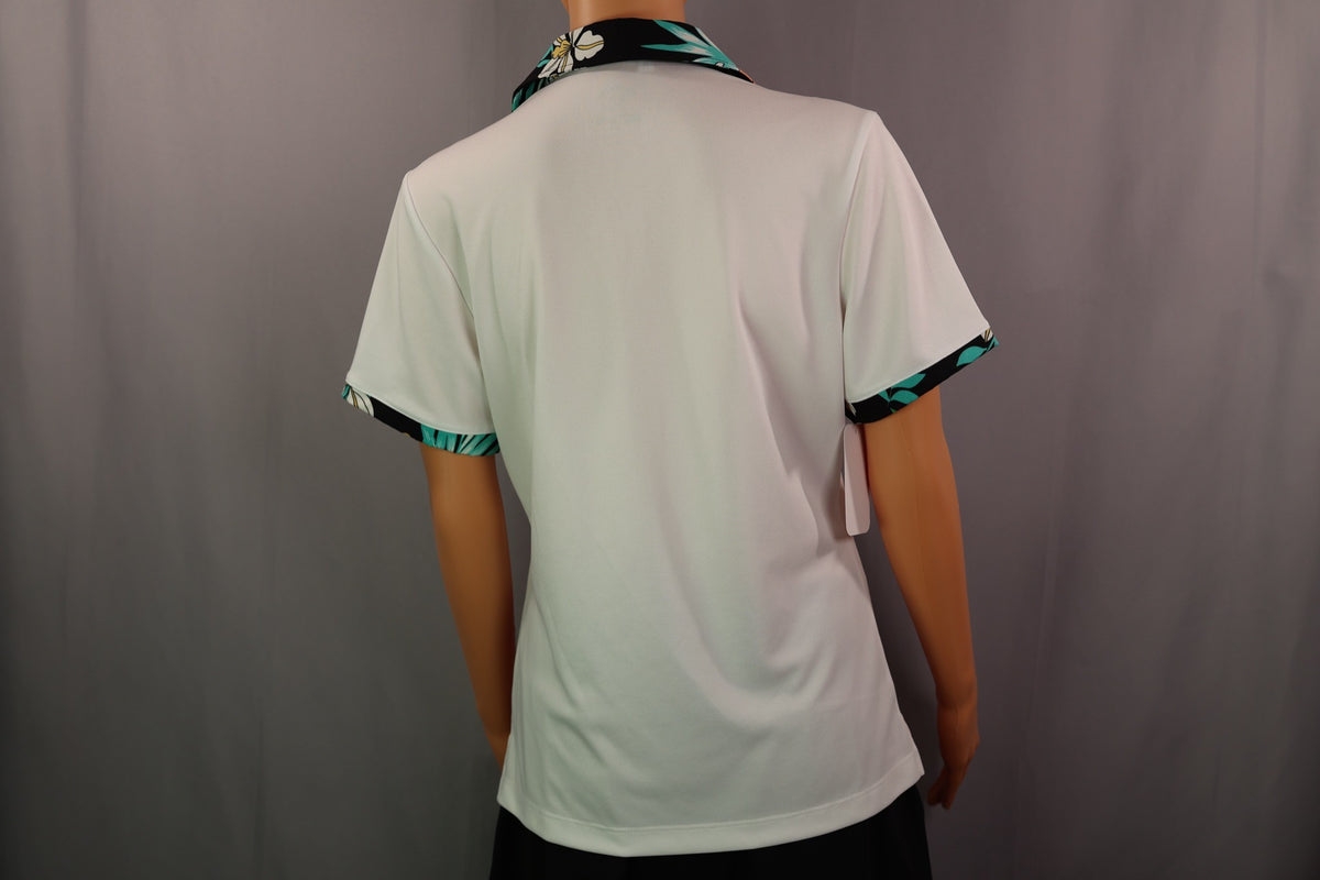 Monterey Club Short-Sleeve Polo, White, back