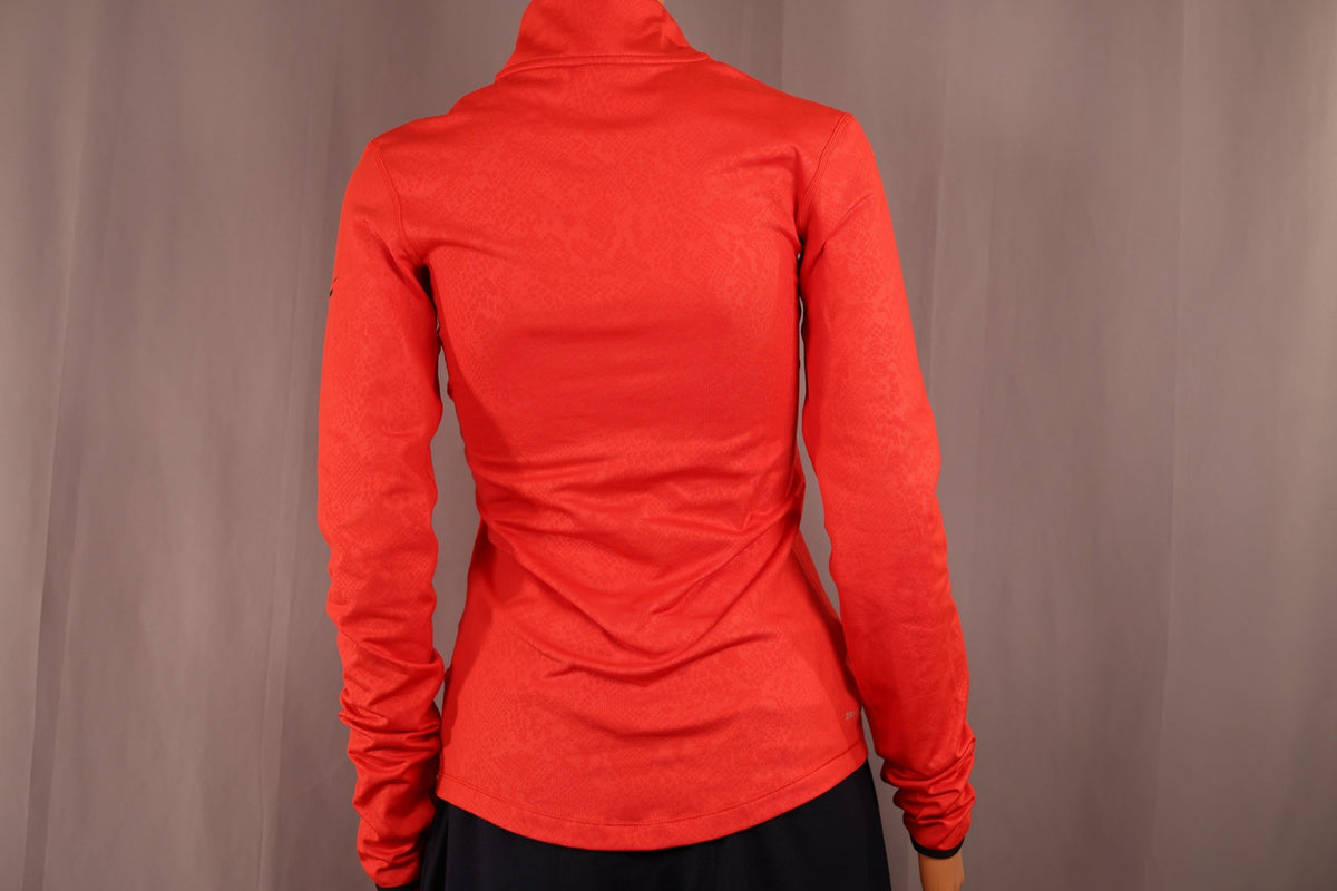 Nike Long-Sleeve Half-Zip, Red, back