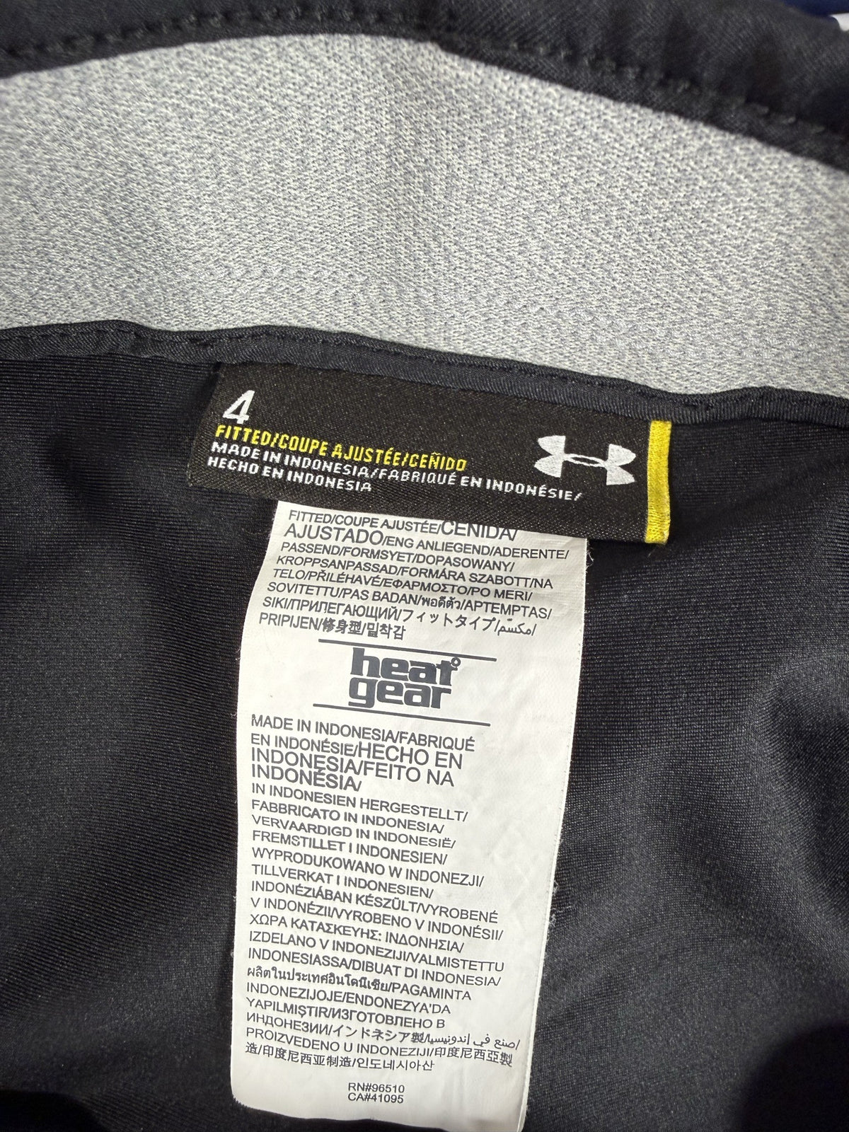 Under Armour Skort brand and size label