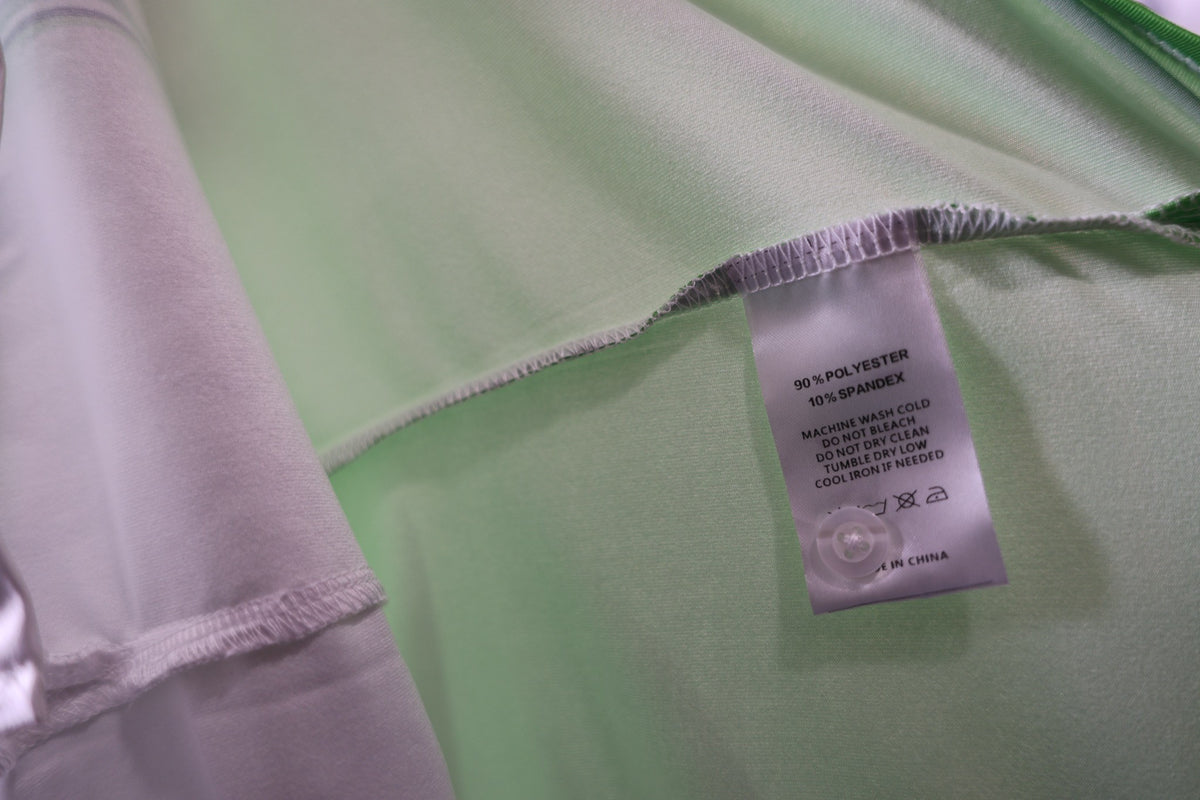 ACEGOLFS Sleeveless Polo care and fabric label