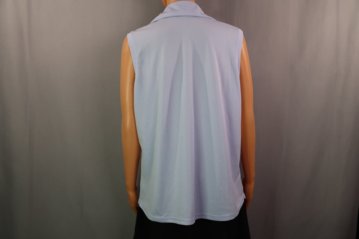 Walter Hagen Sleeveless Polo, Light periwinkle, back