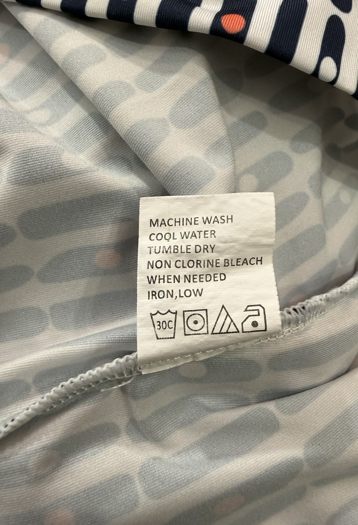 Tail Long-Sleeve Quarter-Zip care and fabric label