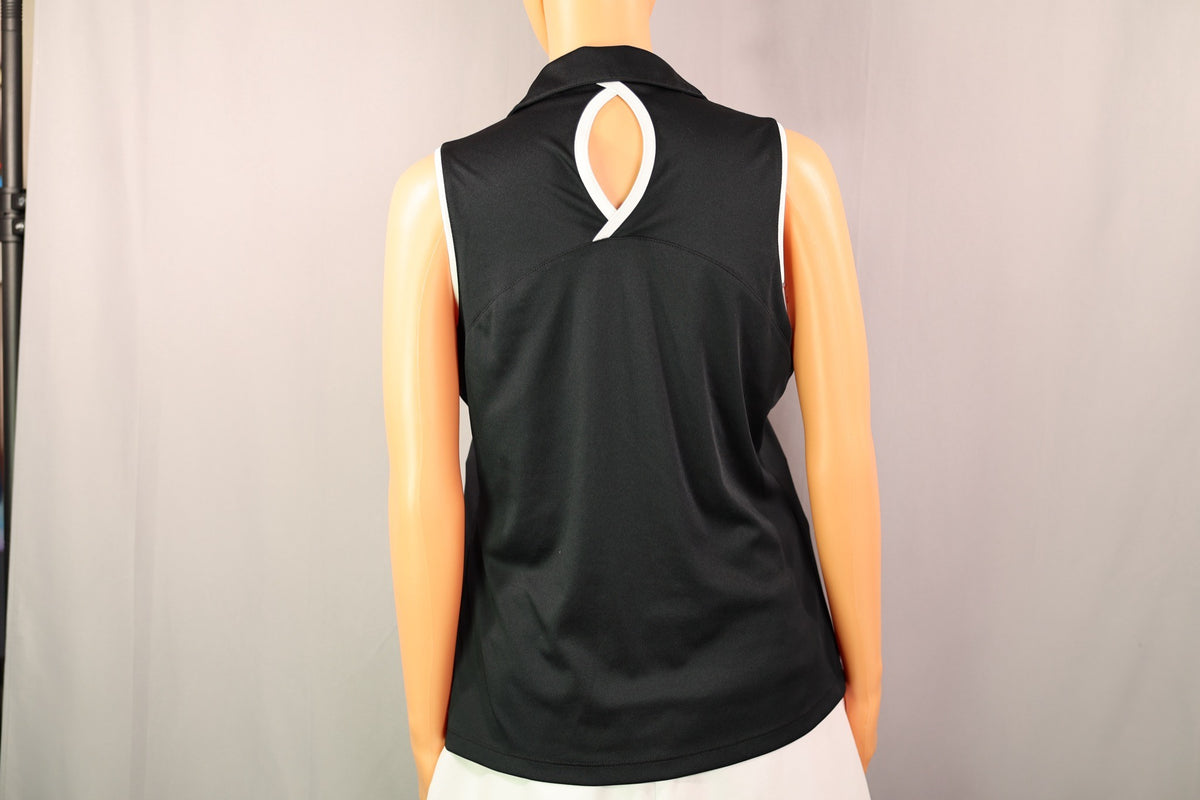 Callaway Sleeveless Polo, Black, back