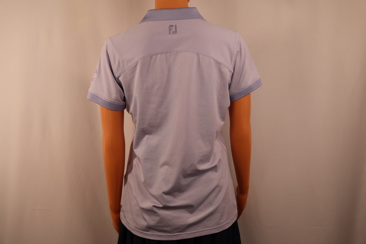 FootJoy short-sleeve polo, lavender, back