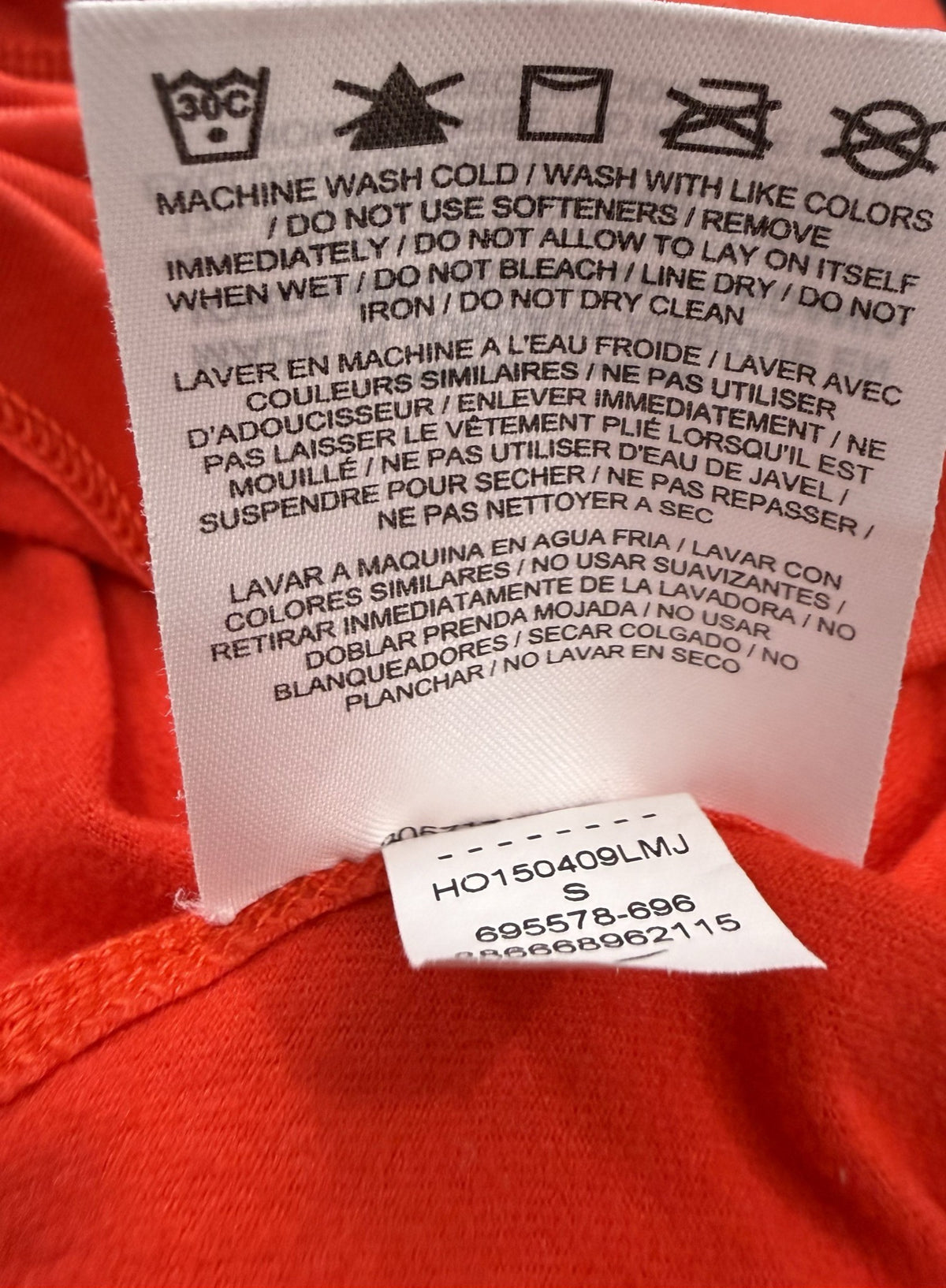 Nike Long-Sleeve Half-Zip care and fabric label