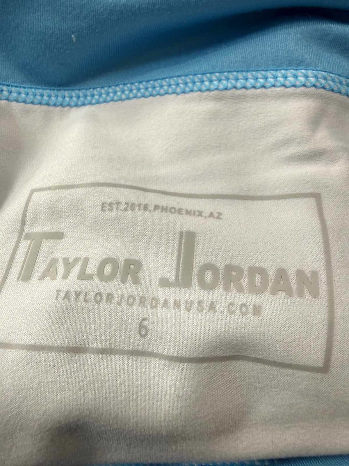 Taylor Jordan Skort brand and size label