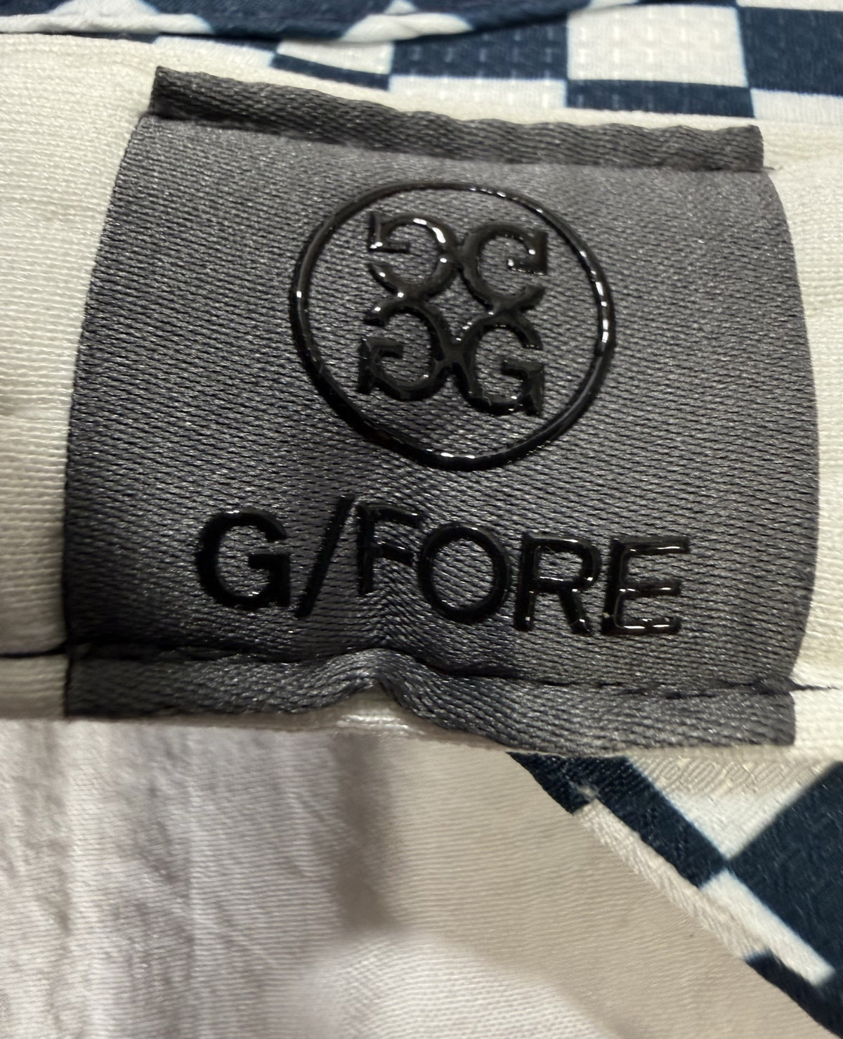 G/FORE Visor brand and size label