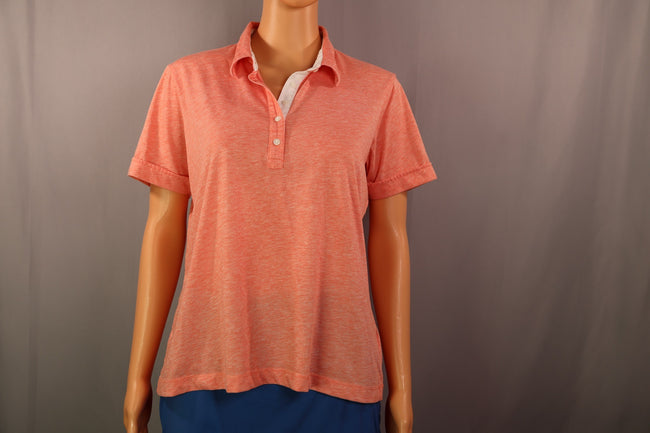 Greg Norman Polo, Coral Heather, Size XL