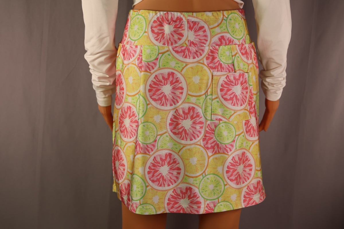 B-Skinz Skort, Citrus Print, back
