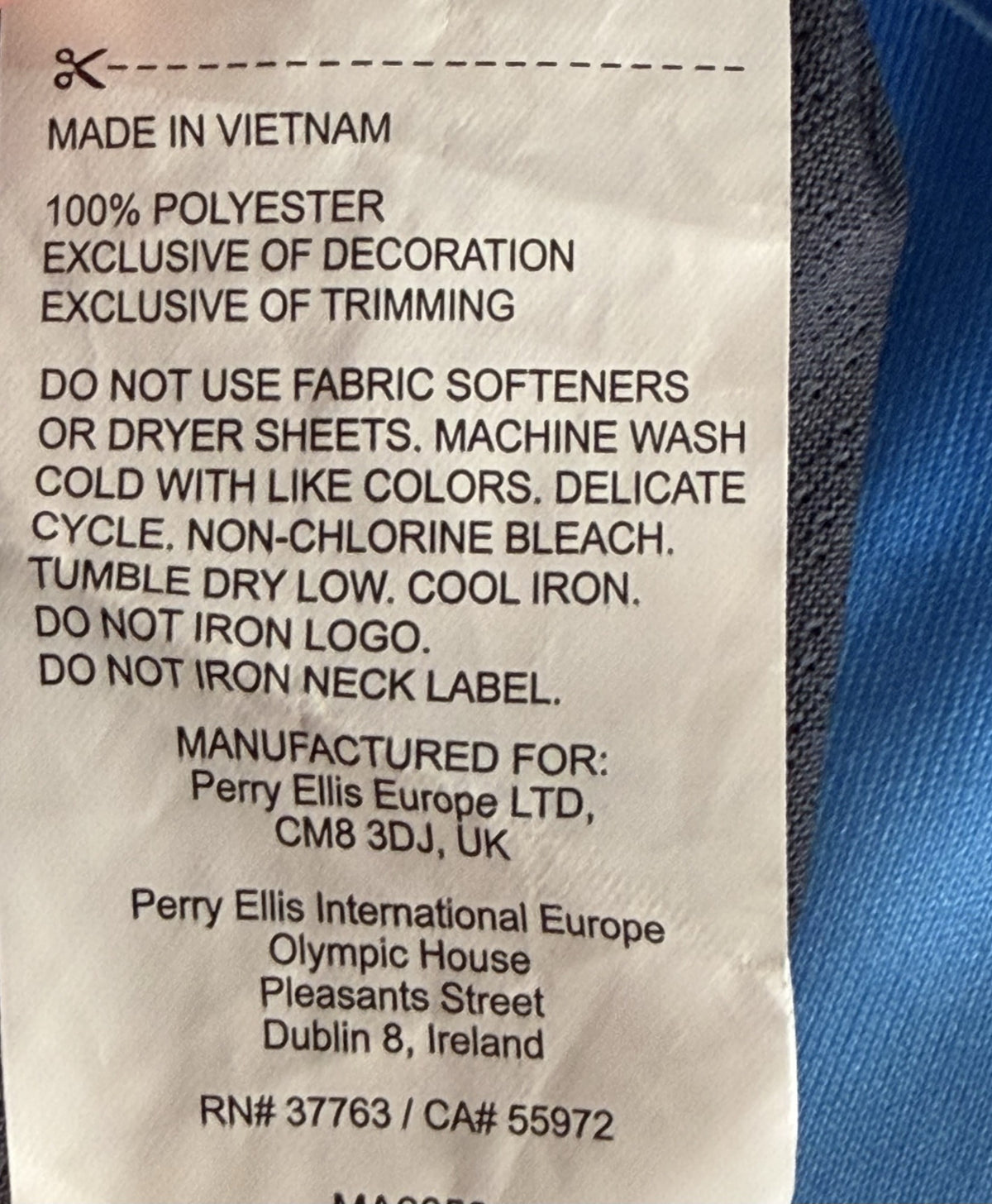 care label
