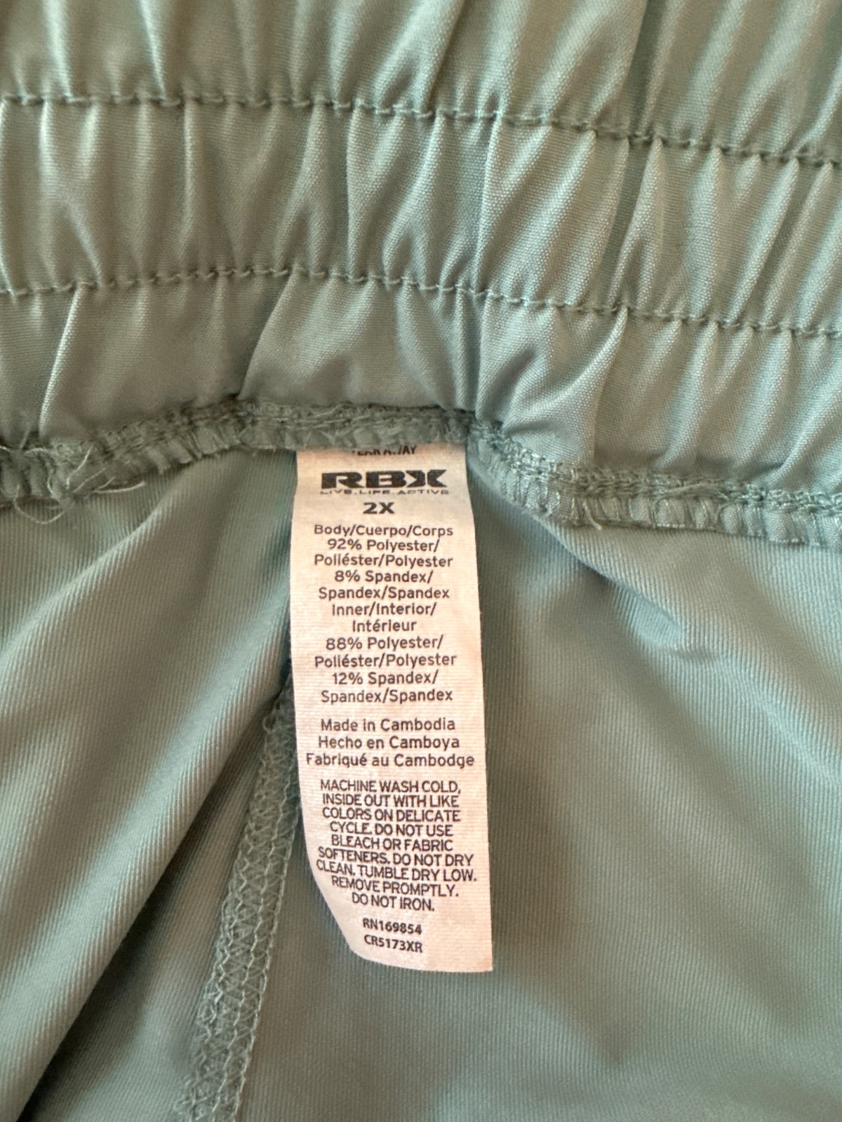 Brand and size label