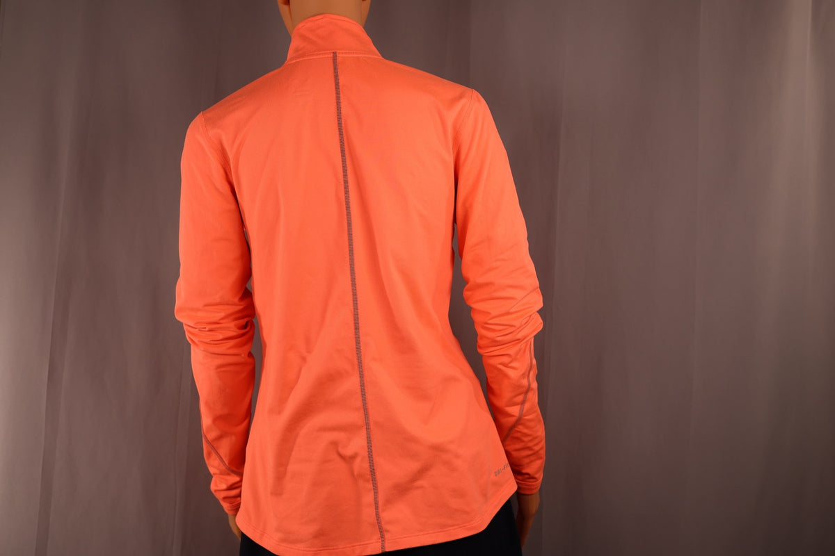 Nike Long-Sleeve Half-Zip, Orange, back