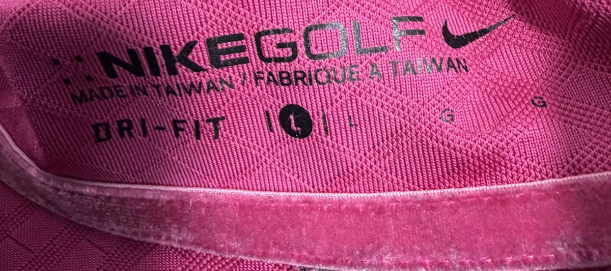 Nike Golf Polo brand and size label