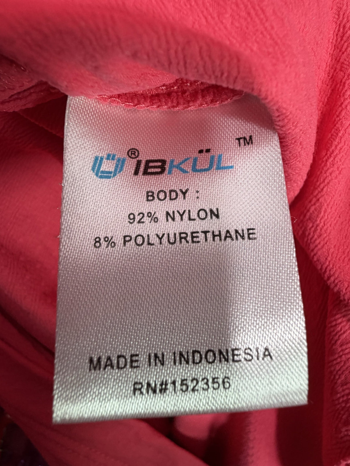 IBKUL Polo care and fabric label