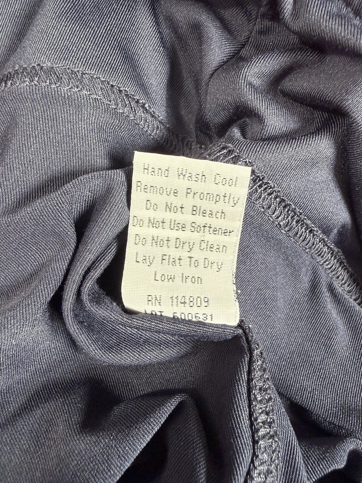GGblue Skort care and fabric label