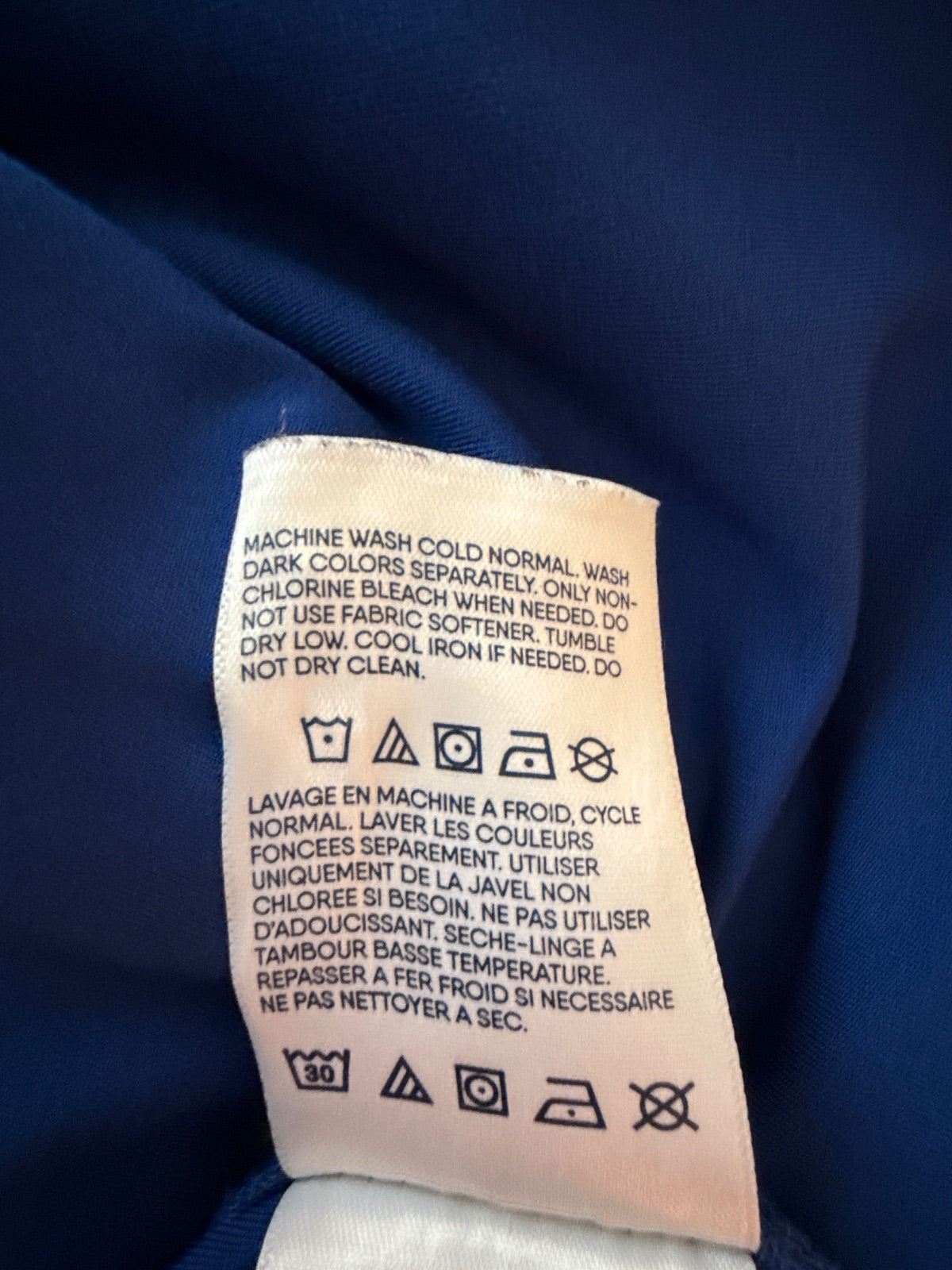 Care and fabric label