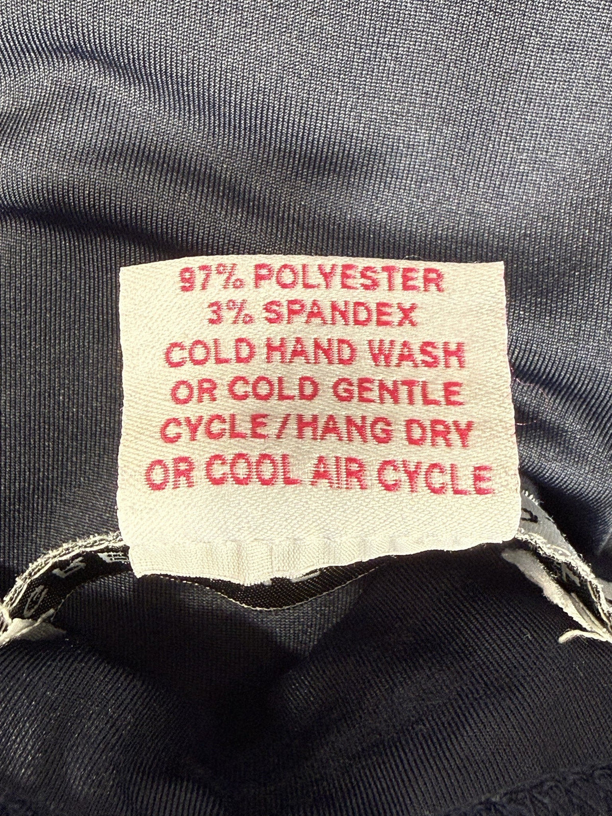 Gretchen Scott Skort care and fabric label