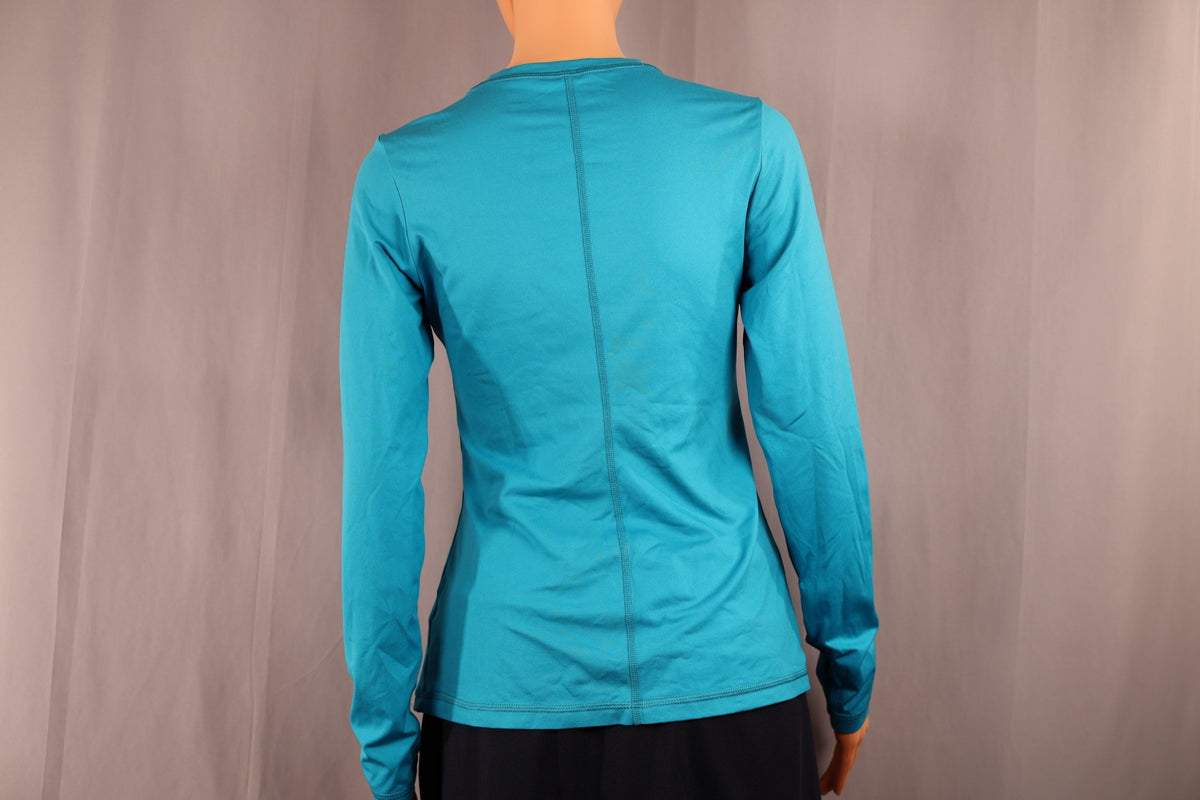 Sofibella Long-Sleeve Top, Teal, back
