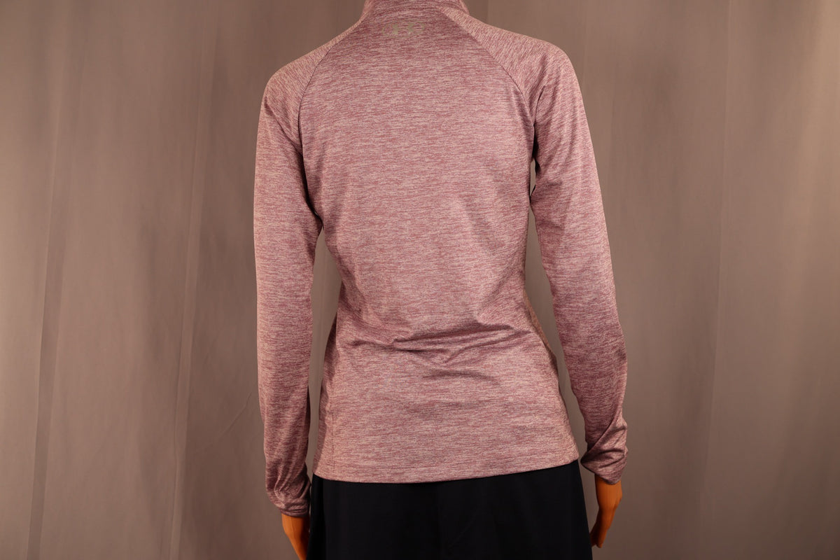 Under Armour Long-Sleeve Half-Zip, Mauve Heather, back