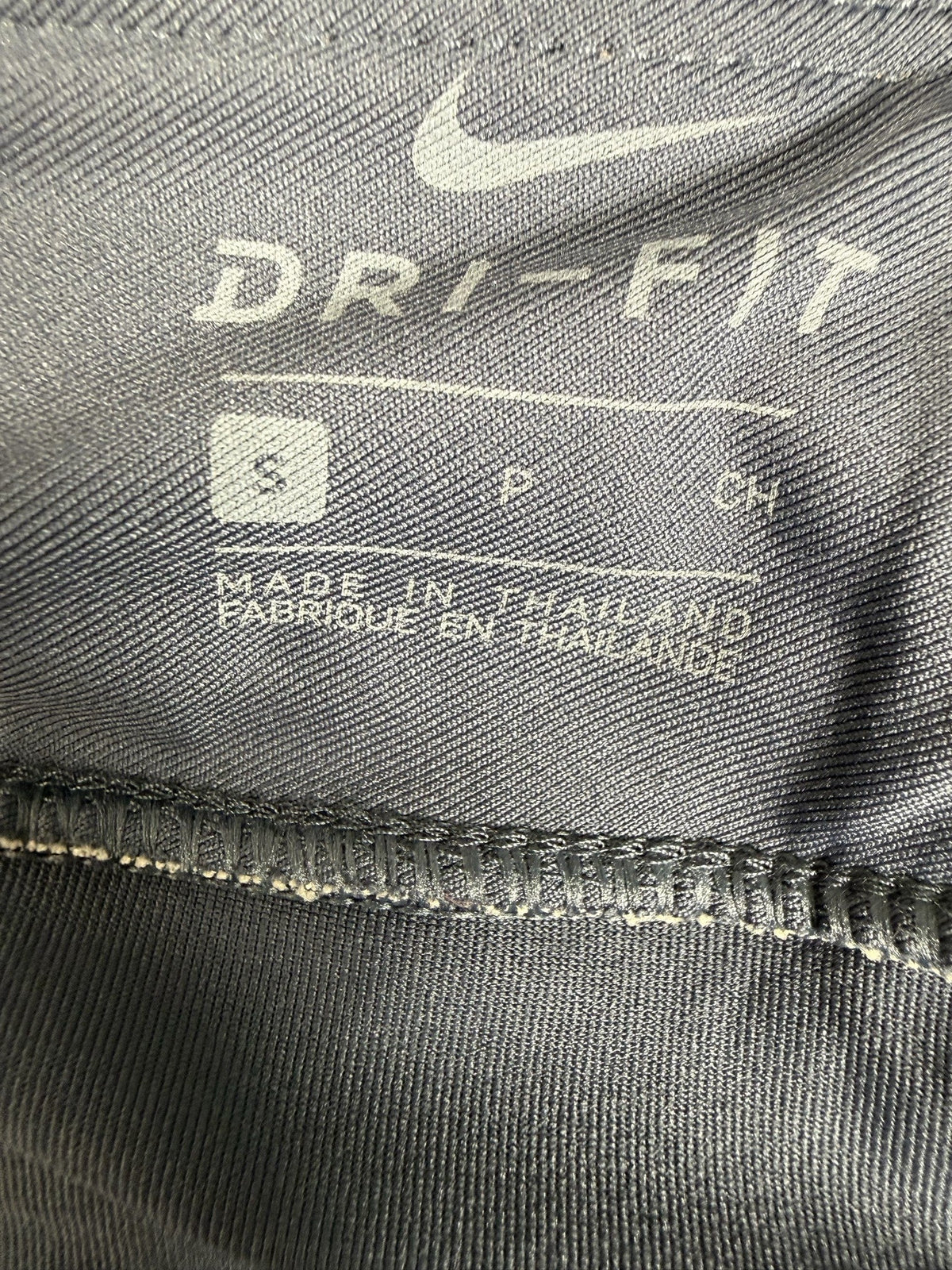 Nike Skort brand and size label