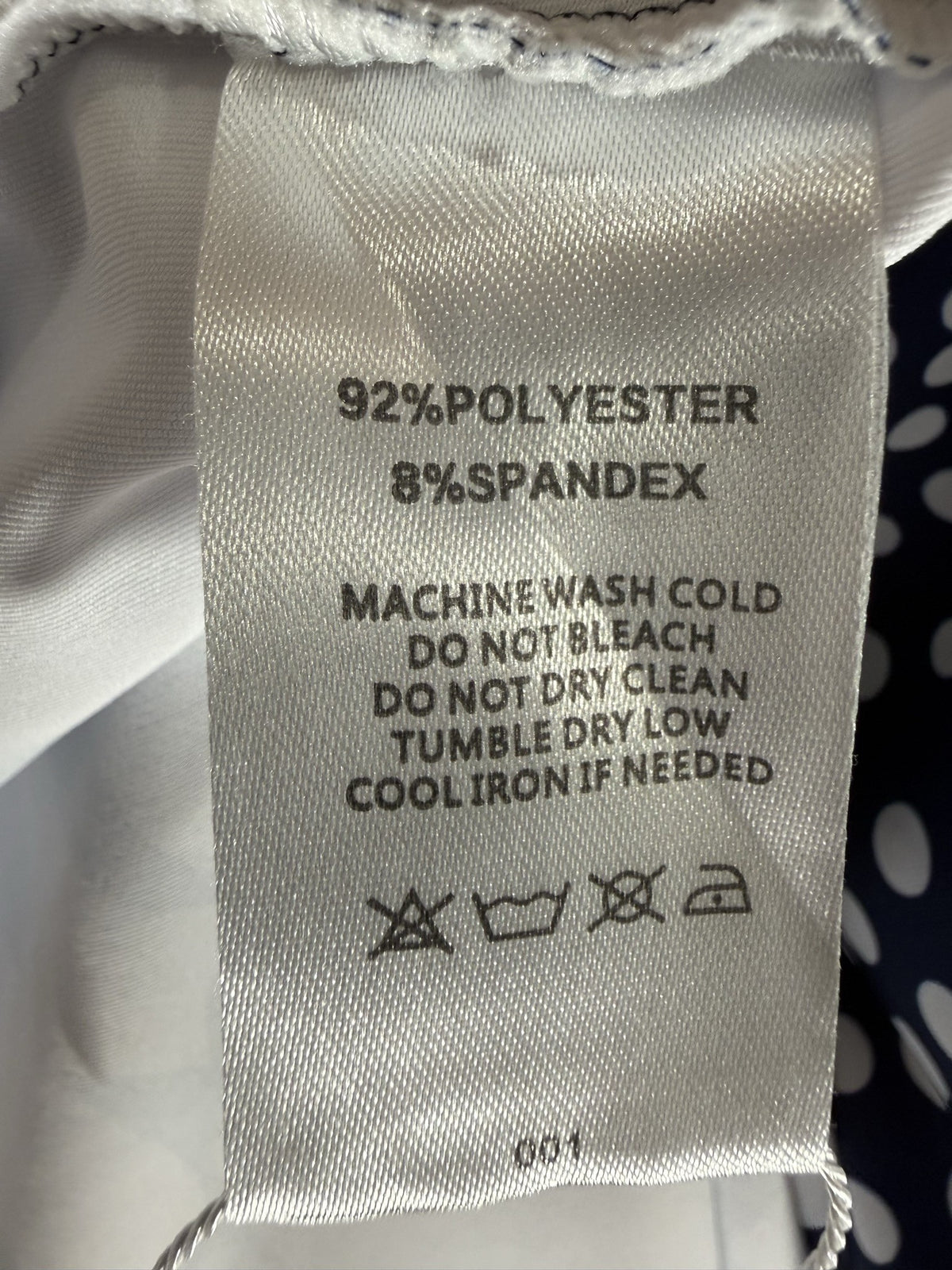 ACEGOLFS Sleeveless Quarter-Zip Golf Dress care and fabric label