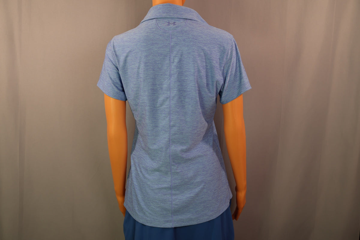 Under Armour Polo, Blue heather, back