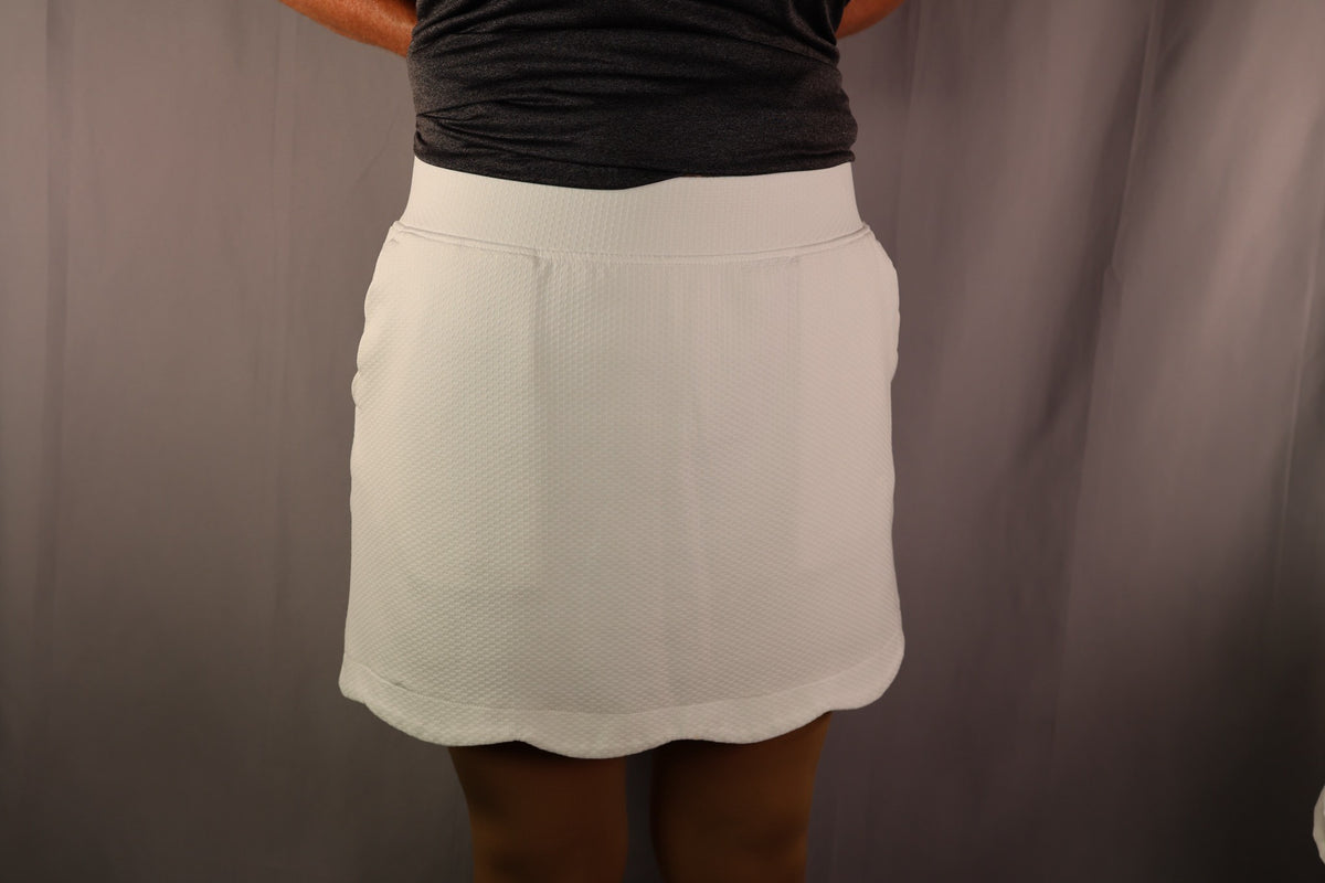 Pebble Beach Skort, White, back