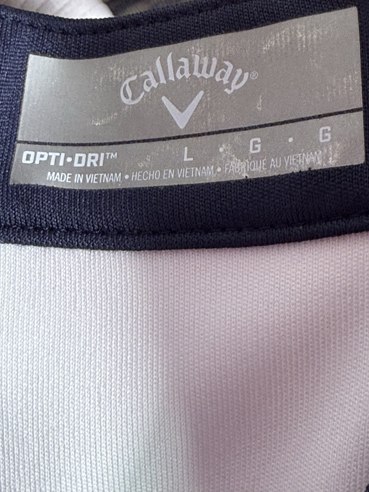 Callaway Sleeveless Top brand and size label