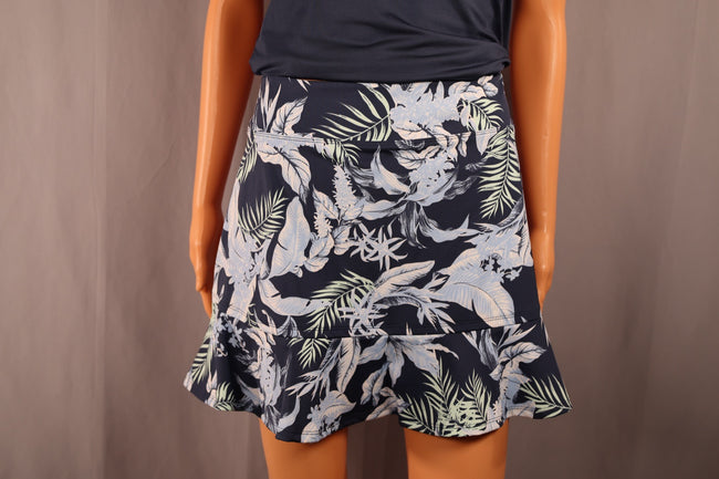 Tommy Bahama Skort, Navy Palm Print, Size S