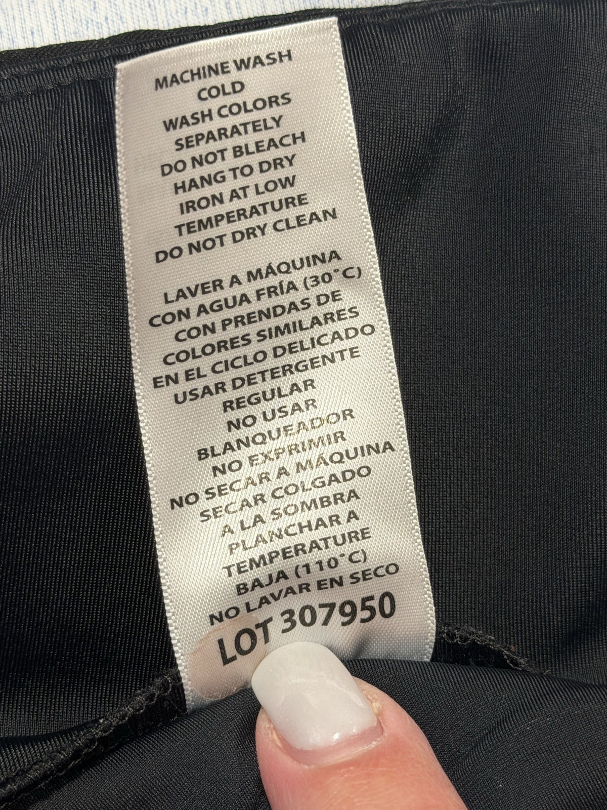 S.C. & Co. Skort, Pale Blue Gray, Size M - label