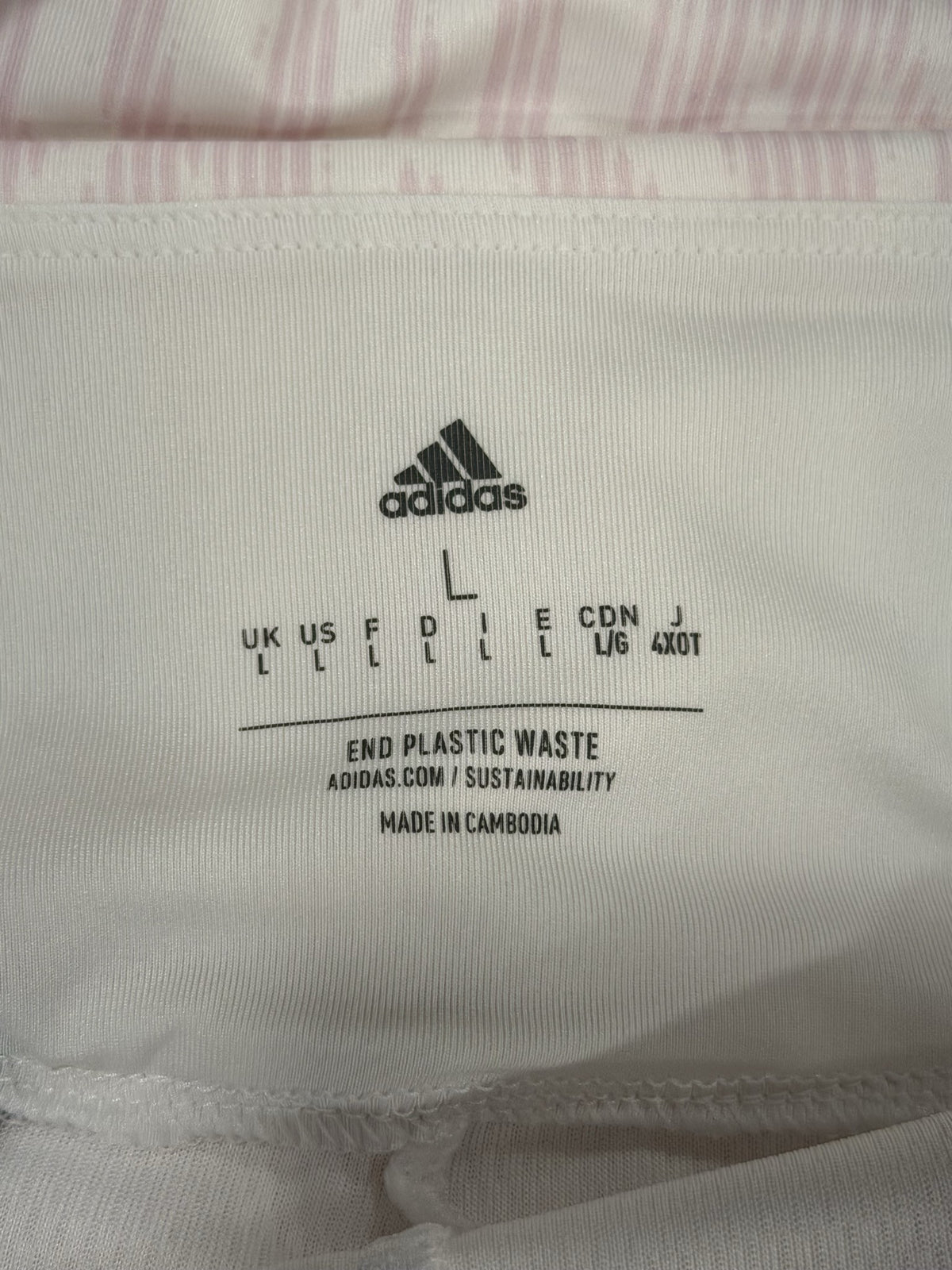 Adidas Skort - brand and size label