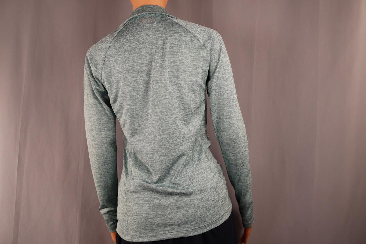 Under Armour Long-Sleeve Half-Zip, Sage Gray Heather, back