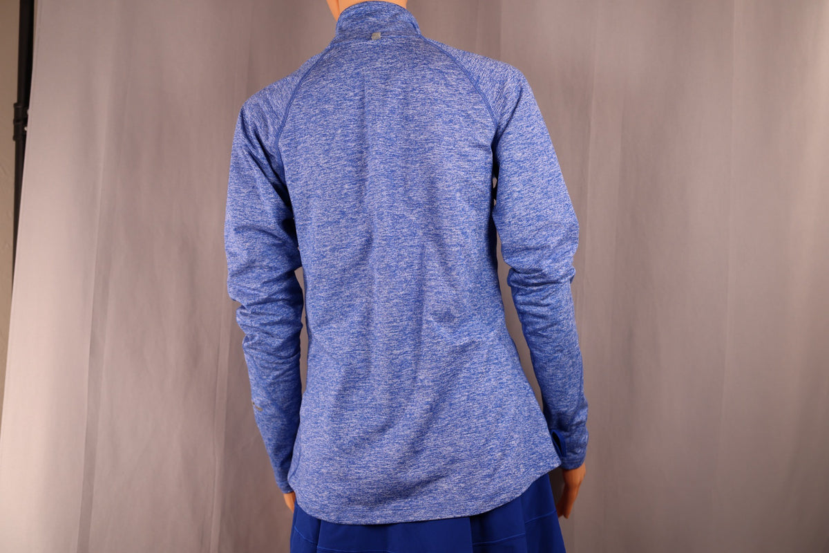 Nike Long-Sleeve Half-Zip, Blue Heather, back