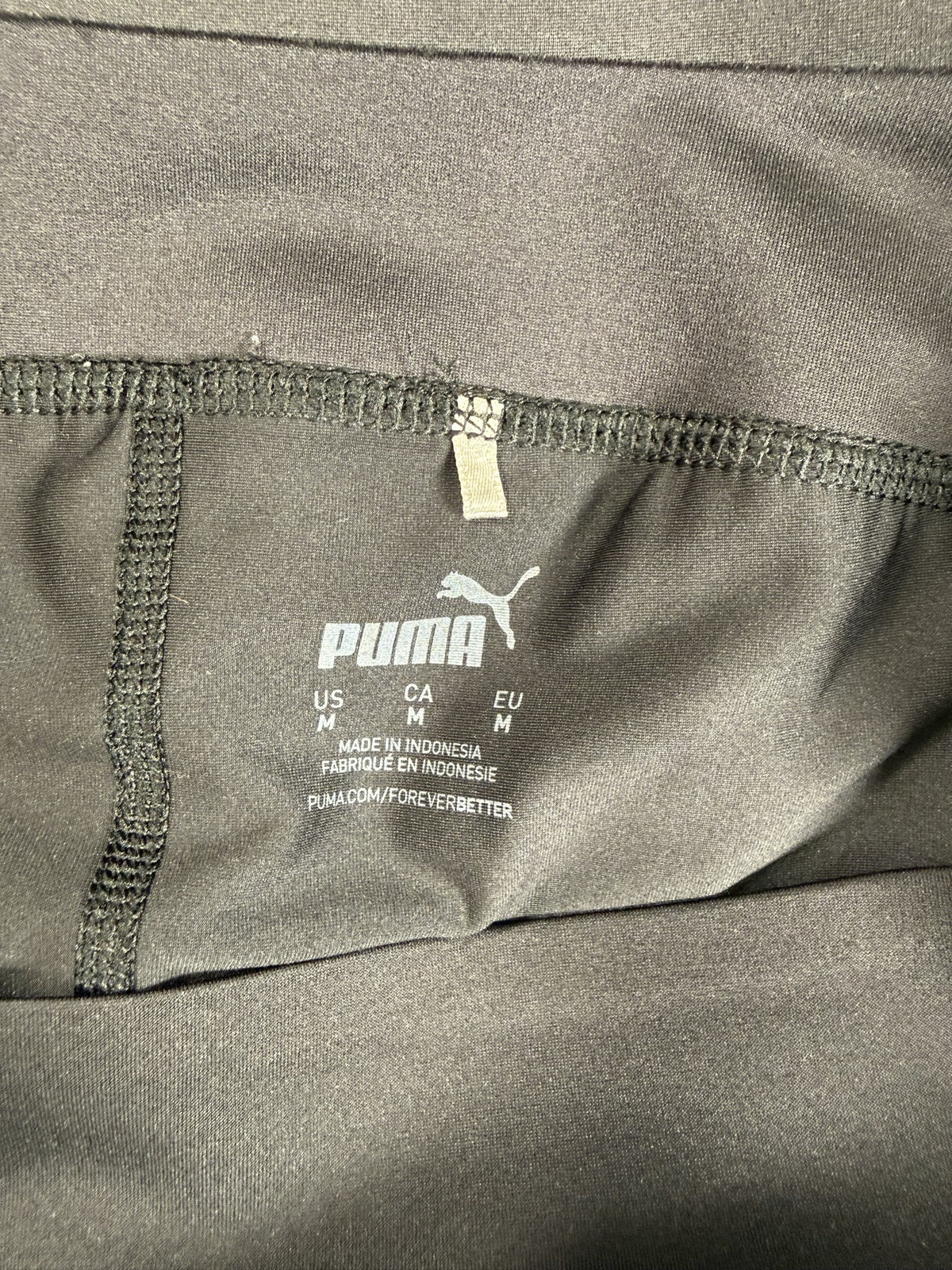 PUMA Skort brand and size label
