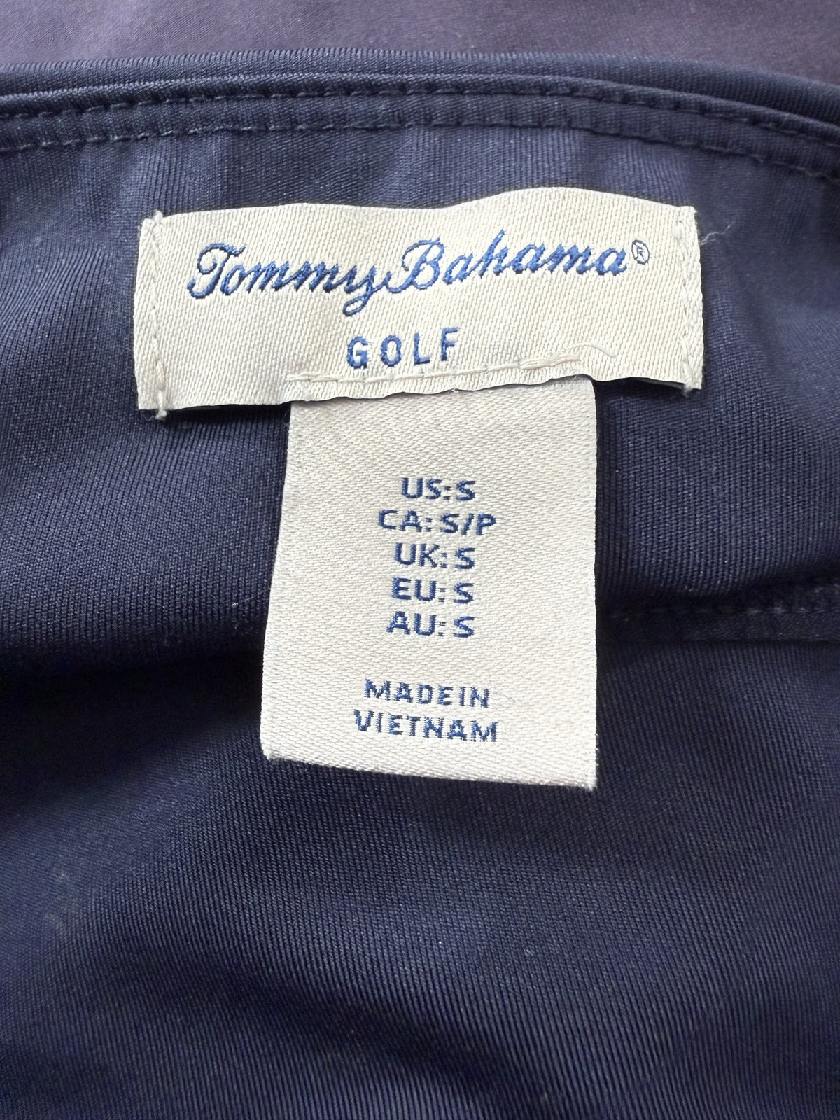 Tommy Bahama Skort brand and size label