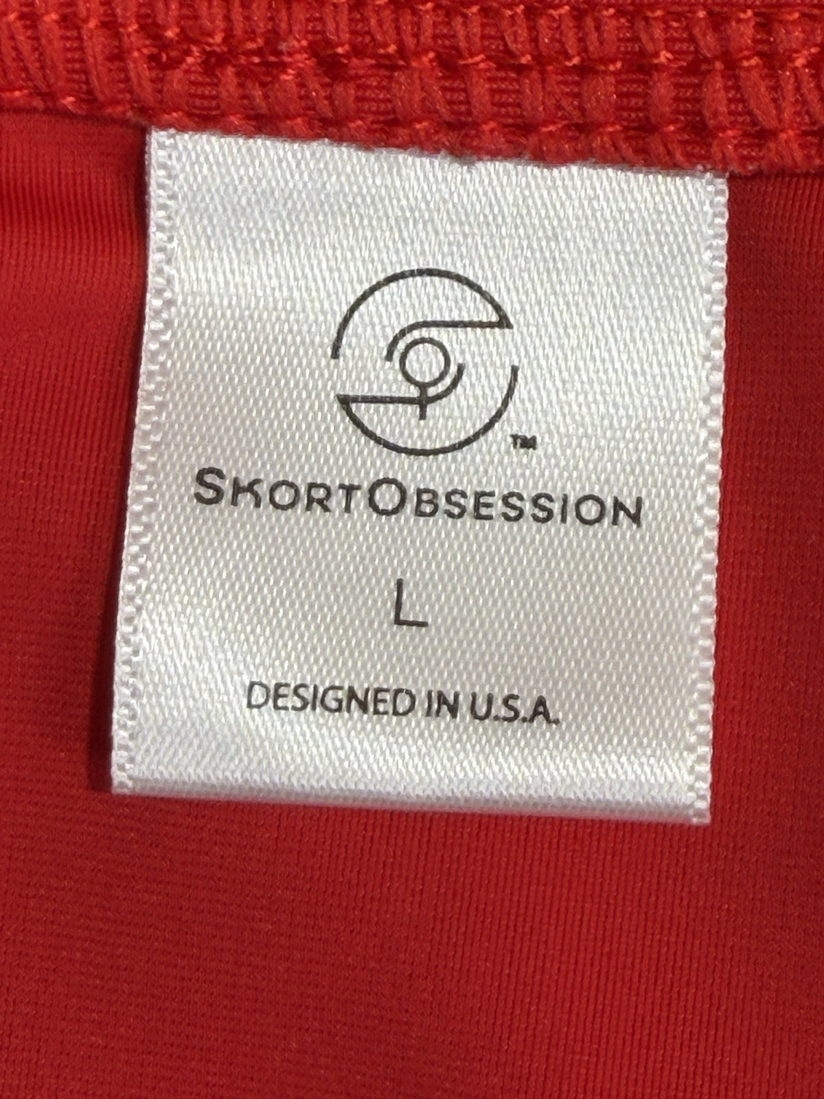 SkortObsession brand and size label