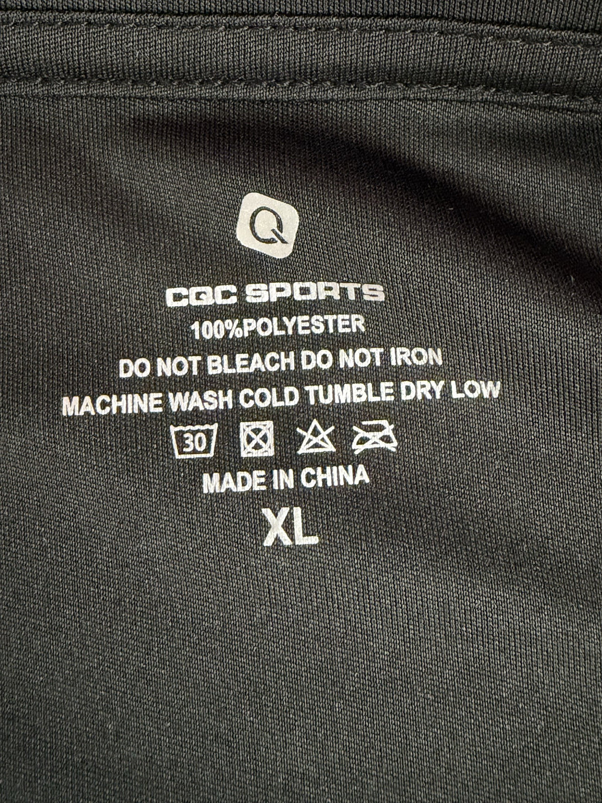 brand and size label