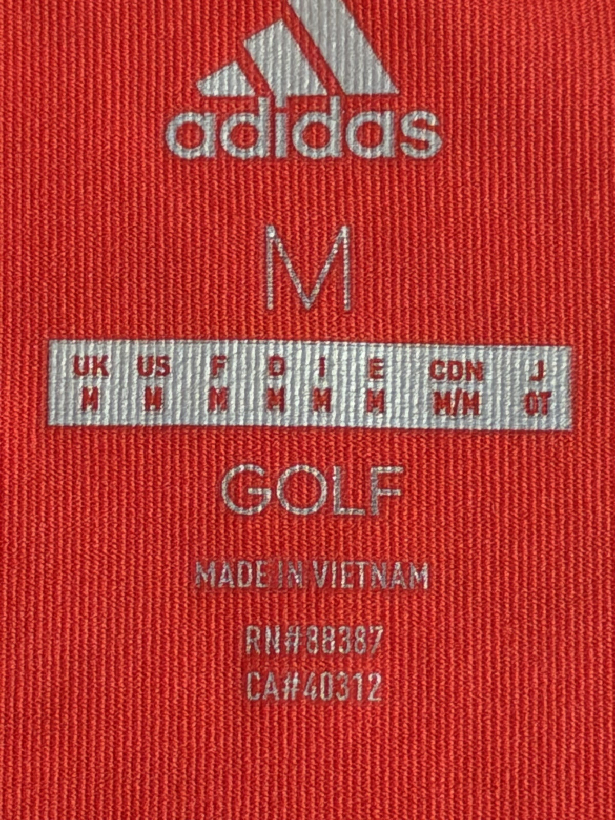 brand and size label