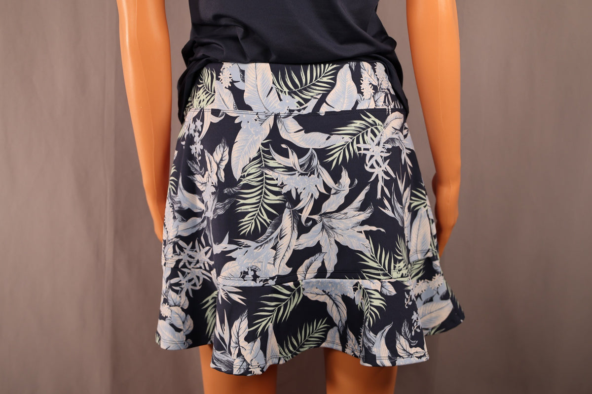 Tommy Bahama Skort, Navy Palm Print, back