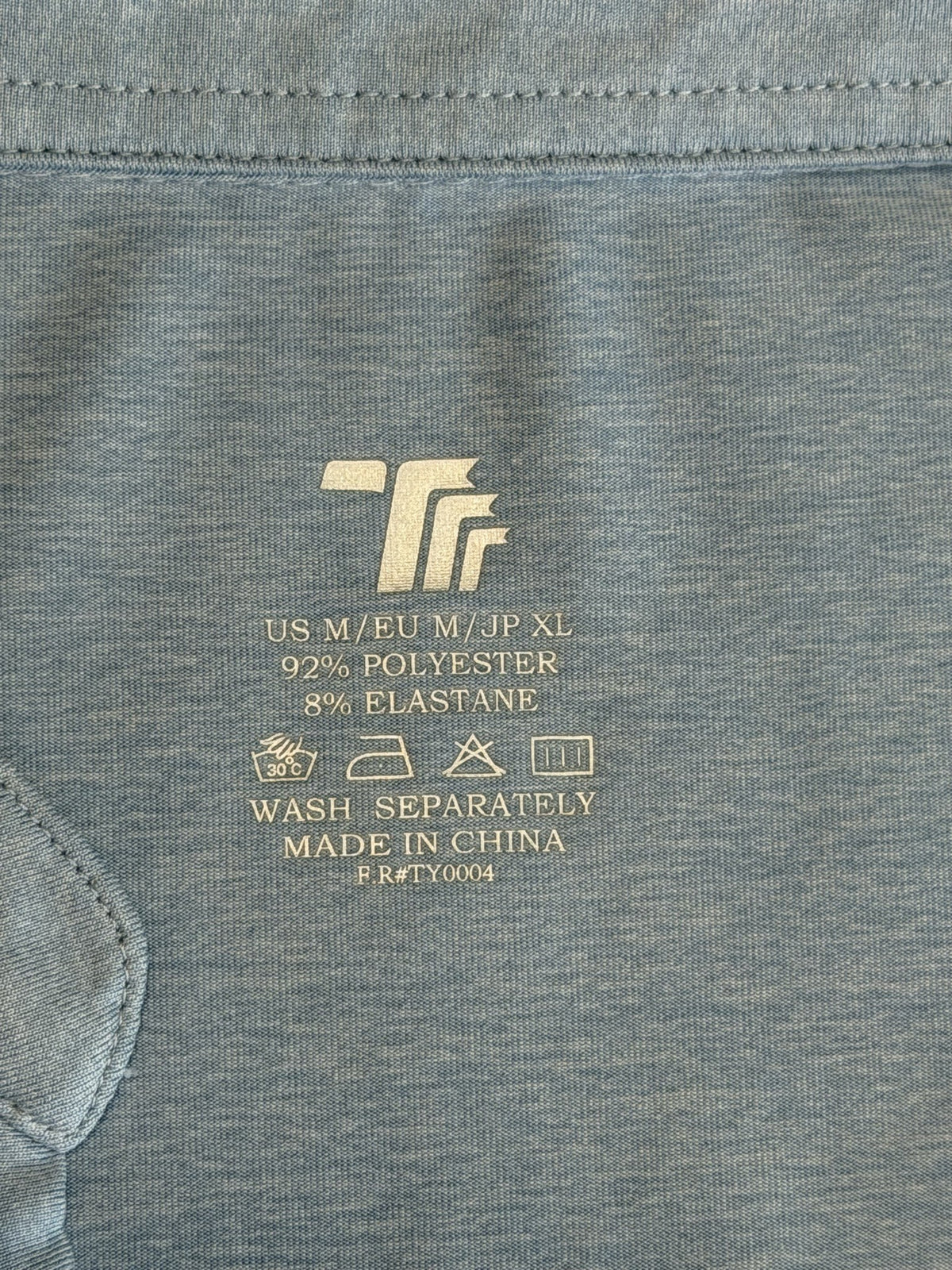 brand and size label