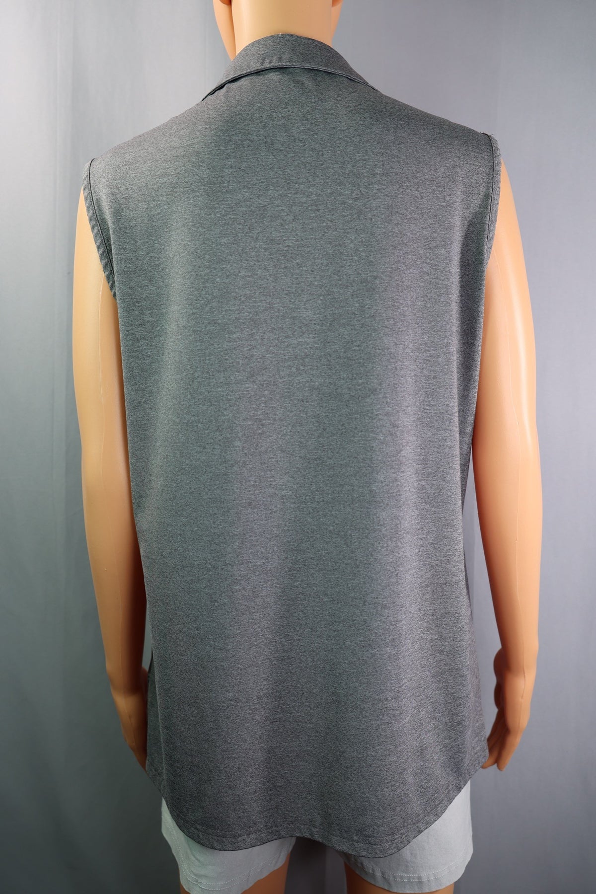 Mofiz Top, Gray Heather, Size L - back
