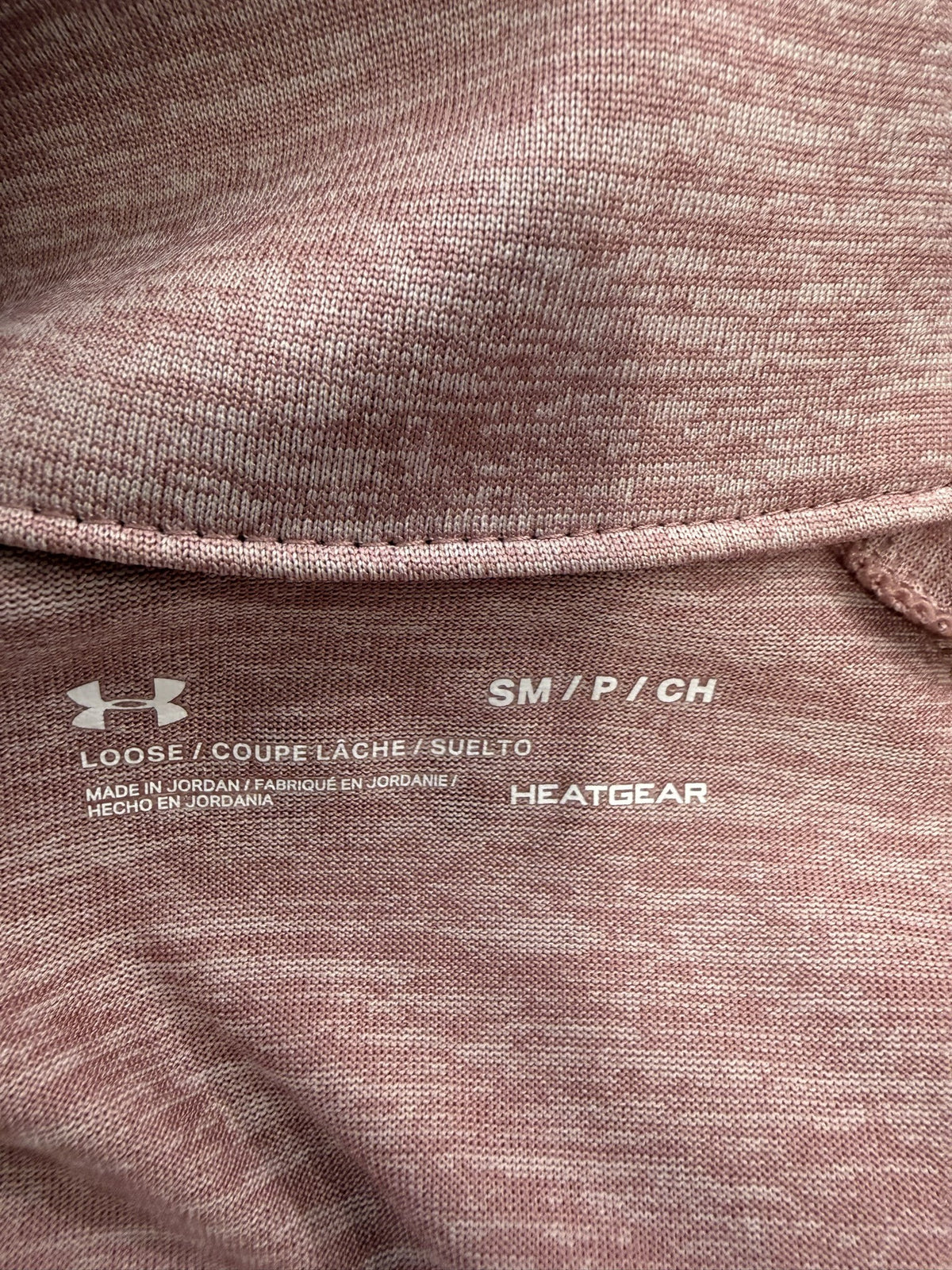 Under Armour Long-Sleeve Half-Zip brand and size label