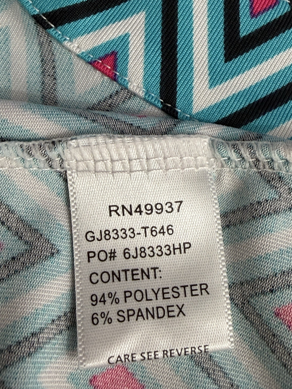 fabric content label