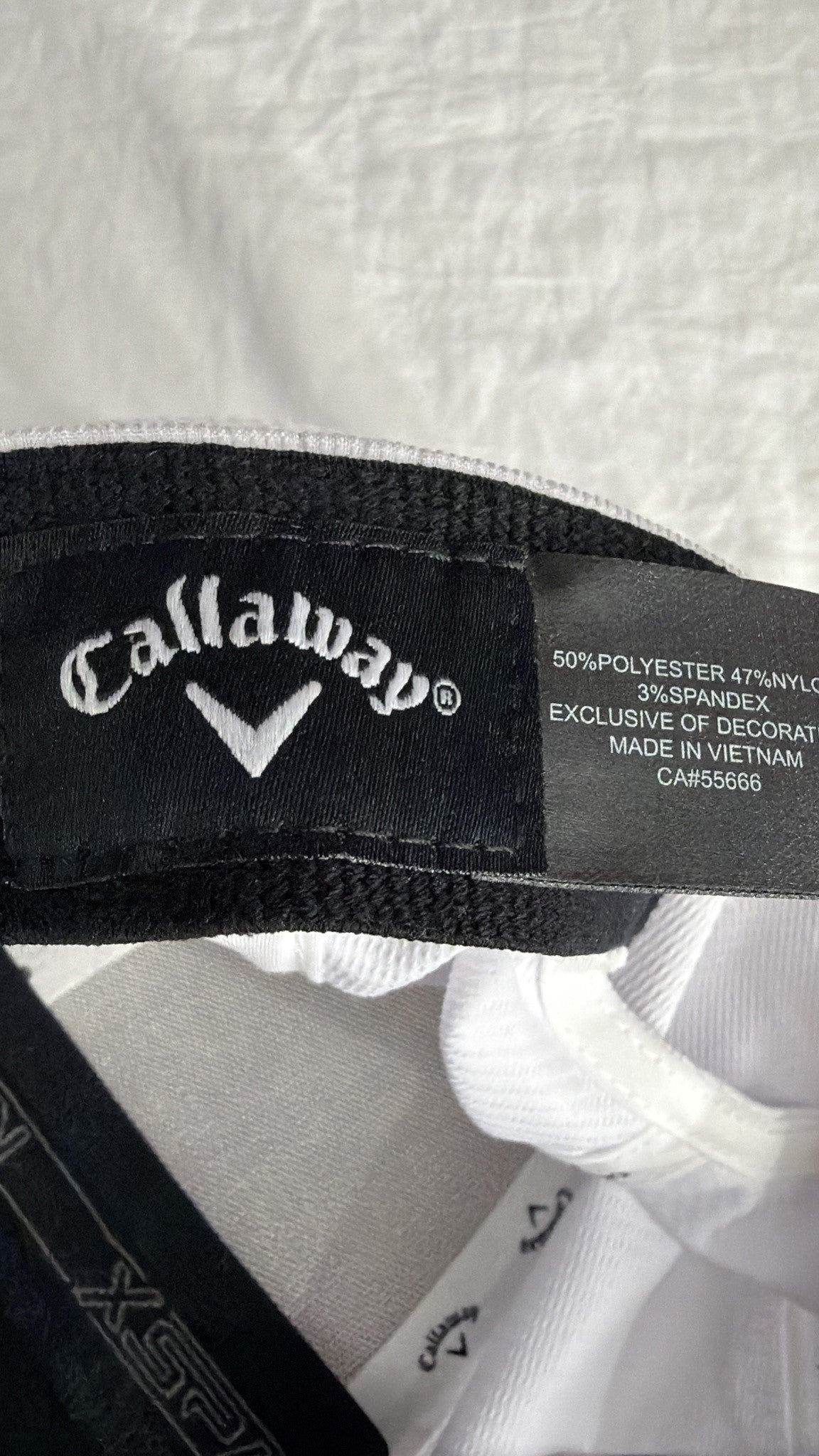 Callaway Cap White - brand label