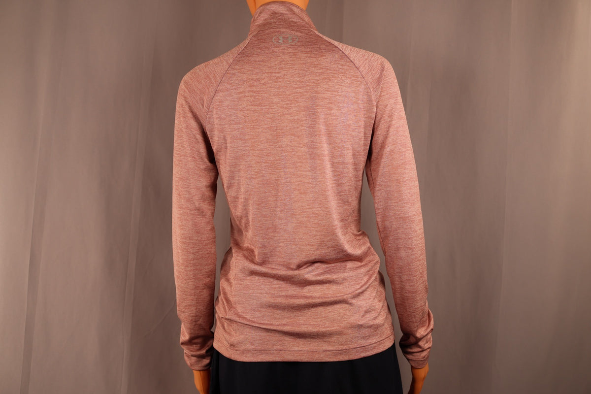 Under Armour Long-Sleeve Half-Zip, Dusty Rose Heather, back